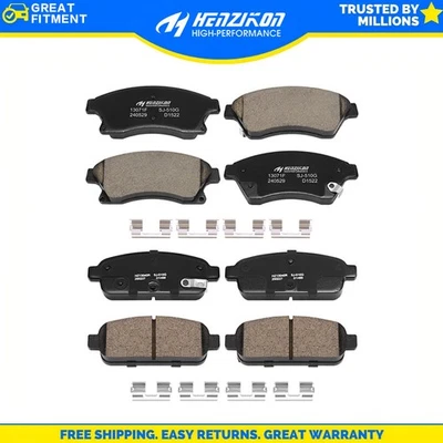 Kit de pastilhas de freio de cerâmica baixa poeira F&R compatível com Buick Encore 2013-2017 todos os modelos - Imagem 1 de 4