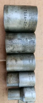 Juego de enchufes vintage OTC SEGUNDA GUERRA MUNDIAL Owatonna Minn 12pt EE. UU. herramientas de artillería militar GMTS Foto 1 de 4