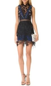 Self-Portrait Clementine Embroidered Lace Dress Size Uk 6 - Picture 1 of 8