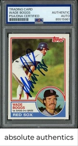 1983 Topps Wade Boggs Auto RC PSA Authentic - Picture 1 of 2