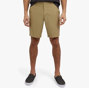 Neu mit Etikett Quiksilver Herrenshorts 40 Aloe grün normale Passform aktiv Stretch Hybrid $ 50 - Bild 1 von 12