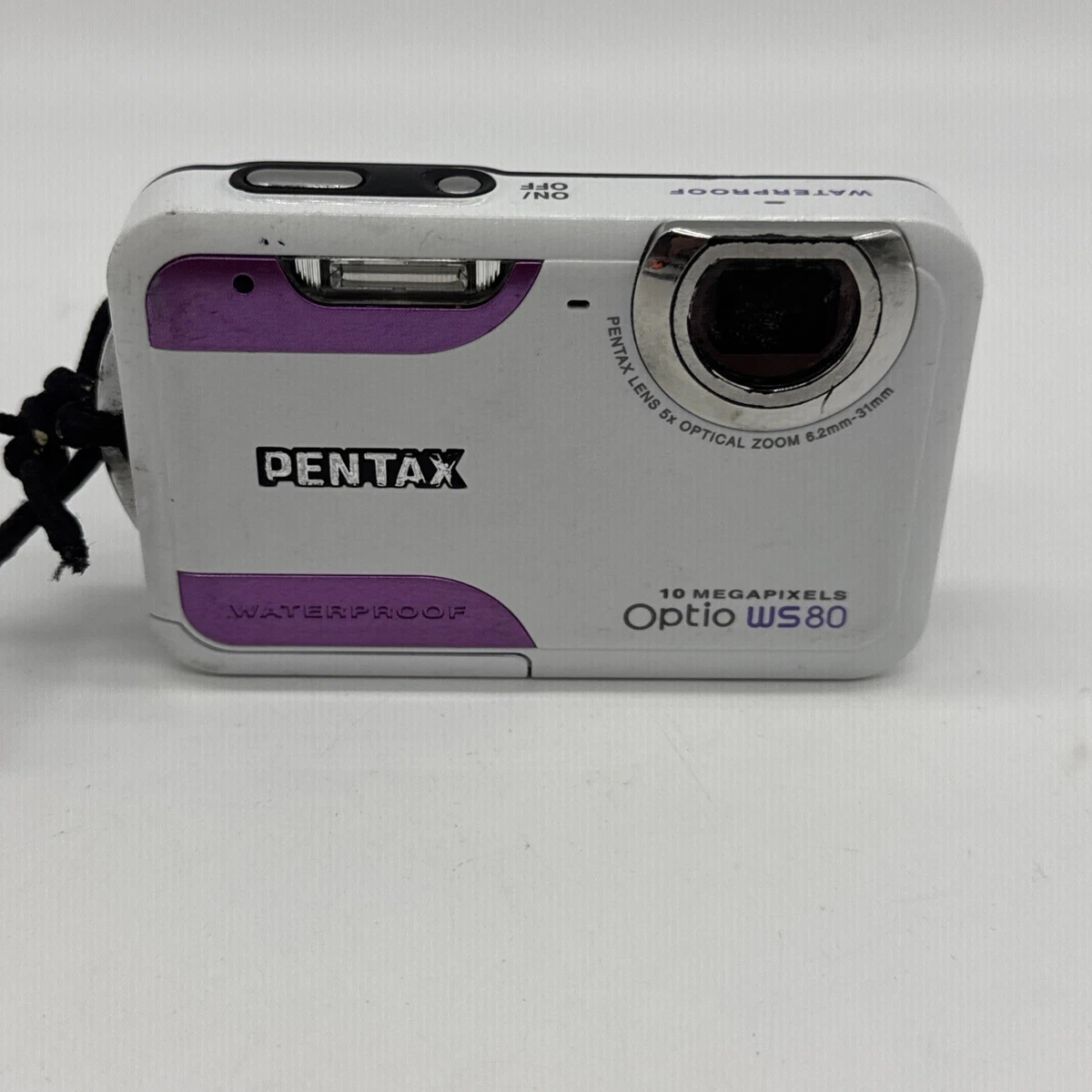 【美品】PENTAX Optio WS80 ホワイト/パープル　動作確認済 美品】PENTAX Optio WS80 ホワイト/パープル 動作確認済 - メルカリ