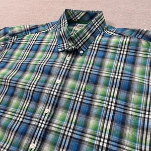 Cinch Shirt Mens XL Blue Green Plaid Button Down Western Cowboy Rodeo Cotton - Picture 1 of 7