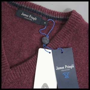 Neu mit Etikett - James Pringle - M - weinrot ärmellos Strick Tank Pullover für Herren - Bild 1 von 14
