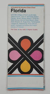 Florida Vintage Fold Out State Highway Road Map by Gousha c1970s - Picture 1 of 6