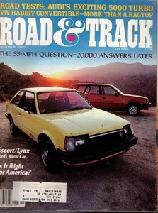 ROAD & TRACK~ Oct 1980 ~ Audo 5000 Turbo, VW Rabbit Conv, Ford Escort, Mazda GLC - Picture 1 of 2