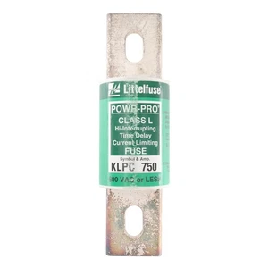 LITTELFUSE KLPC-750 TIME-DELAY CURRENT LIMITING FUSE, CLASS L, 600-VOLT, 750-AMP - Picture 1 of 2
