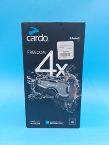 Cardo Freecom 4x Black Bluetooth Headset Com System Sound by JBL Single Pack - Bild 1 von 14