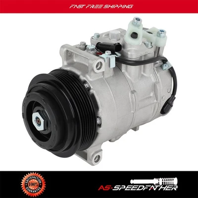 For Mercedes-Benz 2010-2014 E350 AC A/C Compressor w/Clutch Fits 2008-2012 C300 - Image 1 of 4