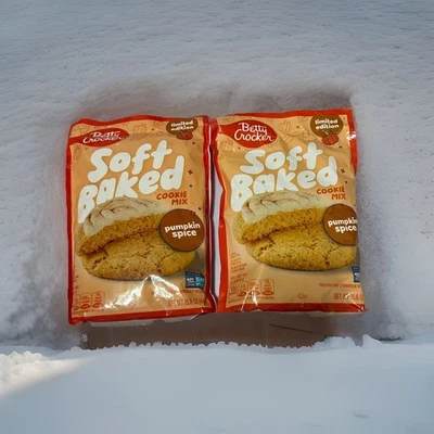 Betty Crocker мягкая запеченная смесь для печенья ТЫКВЕННЫЕ СПЕЦИИ 2 карата ОГРАНИЧЕННОЕ КОЛИЧЕСТВО 15,6 унции срок годности 6-26 - Изображение 1 из 4