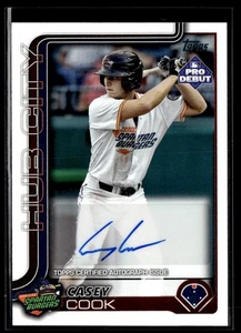 2025 Topps Pro Debutto Casey Cook Auto #PD-188 - Foto 1 di 2