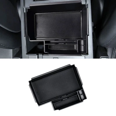 Black Center Control Storage Box Trim For Ford Explorer 2020 2021 2022 2023 2024 - Image 1 of 4
