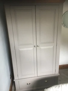 Oak furniture land double wardrobe in excellent condition. Grey saint Ives - Picture 1 of 9