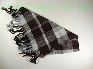 Winter Scarves Scarf Wrap Unisex Pattern Plaid Checkered Brown White Gray Scarve - Foto 1 di 1