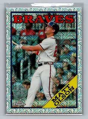 2023 Topps #T88C-98 Matt Olson Mojo Refractor - Image 1 of 2