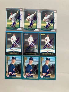 Phil Dumatrait ( 13 Card Autographed Lot) Rookies + Boston Red Sox - Picture 1 of 2