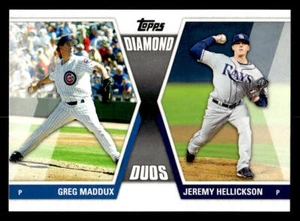 2011 Topps #DD-MH Greg Maddux / Jeremy Hellickson Diamond Duos card - Picture 1 of 2