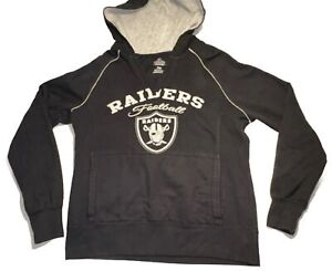 Women's Majestic Thermabase Raiders Football Pullover Hoodie Size Medium
