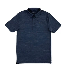 Under Armor Poloshirt Größe S Kurzarm Golf Knopfleiste Blau - Bild 1 von 12