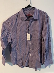 Neu Robert Graham Hemd Herren Größe 4XL Lila Freizeit Knopfleiste Langarm - Bild 1 von 4