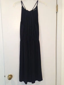 NWT Armani Exchange A|X Sleeveless Tank Jersey dress Black XS 1 2 3 - Picture 1 of 4