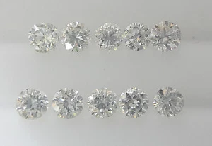 REAL 100% NATURAL Loose Round Diamond Clarity VS2 Color G-H White Colour 2.5MM - Picture 1 of 3