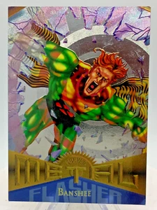 Fleer Metal Marvel Silver Flasher Banshee 1995 #84 - Foto 1 di 2