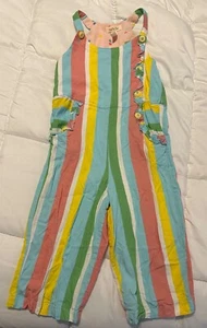 Matilda Jane Girls Let's Go Together Overalls Romper EUC Size 6 - Picture 1 of 3
