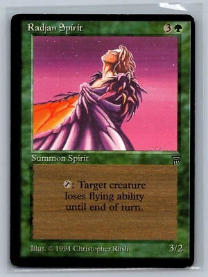 Magic The Gathering OFF CENTER Legends Radjan Spirit MTG TCG CCG Miscut Error - Image 1 of 2