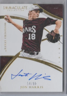 Jon Harris 2015 Panini Immaculate rookie RC autograph auto card JH /99 - Image 1 of 2