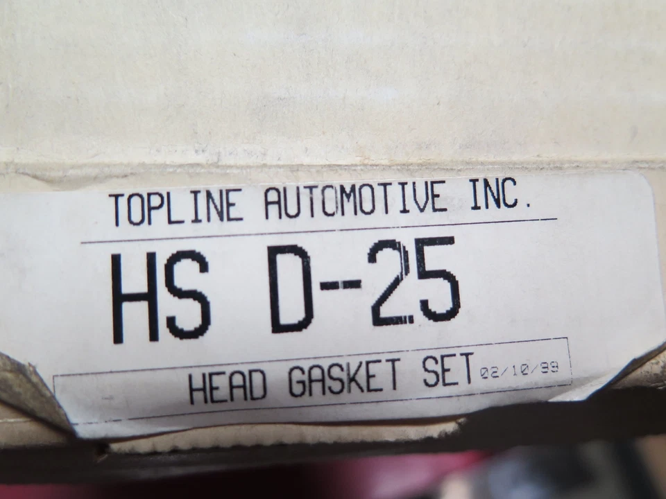 Juego de juntas de culata de motor Topline HSD25 NUEVO (36-D) Foto 1 de 2
