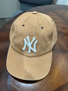 New York Yankees 47 Brand Carhartt Men's Baseball Cap Brown Canvas Hat - Picture 1 of 5