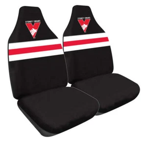 AFL Seat Covers Sydney Swans Size 60 Front Pair - Picture 1 of 2
