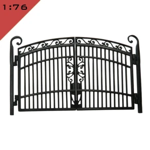 1x 3D printed DOUBLE FORGED GATE TYPE 1 1:76, OOModel Miniature Layout Scenery - Picture 1 of 7