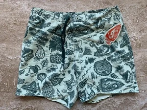New PAUL FRANK Thomas Campbell BOARD SHORTS TRUNKS GREEN Large 2005 - Picture 1 of 7