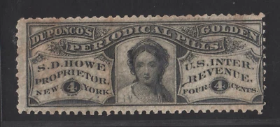 RS134a S. D. Howe Duponco's Pills NY. Medicine Proprietary Revenue 4c Black Old - Image 1 of 3