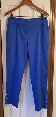 Pantalones al tobillo Cappagallo para mujer, azul real, 8 Foto 1 de 4