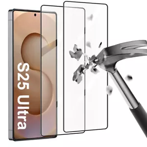 Per Samsung Galaxy S25 Ultra/S25+/S25 Vetro Temperato Protezione Schermo Cover Completa - Foto 1 di 14