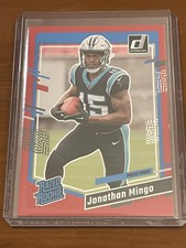 Johnathan Mingo 2023 Donruss Football Red Press Proof RC Panthers 