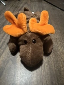 TY Beanie Baby Chocolate the Moose - 1993 RARE No Ear Tag Tush Tag Attached - Picture 1 of 4