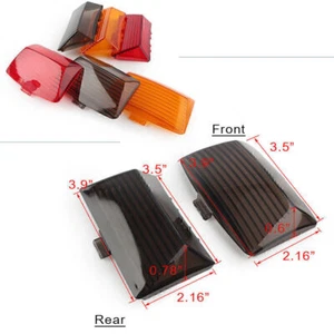 Fender Tips Mud Guard Light Lens For Harley Touring Ultra Classic 59180-80 cl - Foto 1 di 12