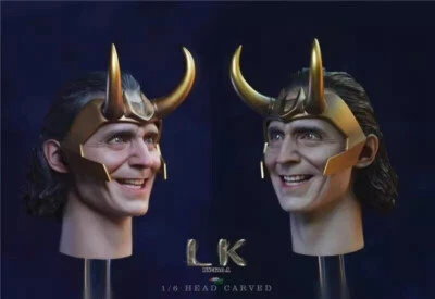 Figuras de acción talladas con cabeza de sonrisa de crucero por el río Loki escala 1/6 BY-ART BY-T10A Foto 1 de 4