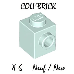 LEGO 87087 - 6x Brick / Brick Modified 1x1 w. studs - Light Aqua - New - Picture 1 of 1