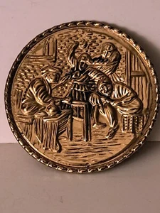 Vintage MCM Pub Scene British Wall Pocket Planter 6" - Picture 1 of 7
