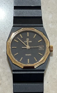 CONCORD MARINER SG BLACK CALENDAR WOMEN'S WATCH #643 - Picture 1 of 8