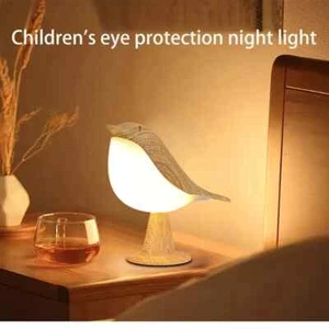 Lampada LED ricaricabile sensore touch luce notturna uccellino artistico aromaterapia gazza - Foto 1 di 24