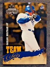 2003 Donruss Champions Carlos Beltran Team Colors Insert Card 