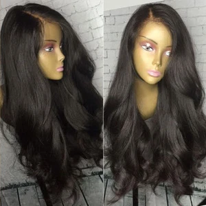 Pelucas de encaje completo con onda corporal brasileña peluca ondulada frontal de encaje con cabello de bebé - Imagen 1 de 14