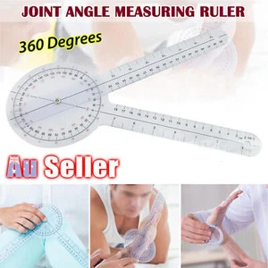 12 Inch Goniometer Transparent Orthopedic Angle Ruler Goniometer 360 Degree - Picture 1 of 8