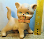 vintage CAT with bowti rubber toy doll puppet squeaker BISERKA ART 284 1 edition